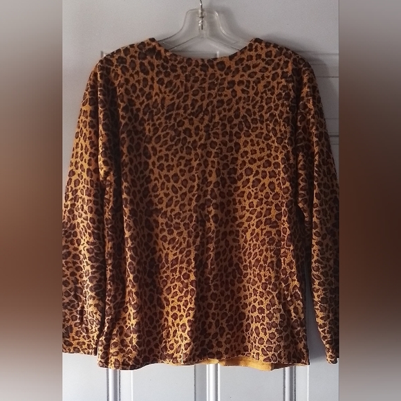 Leopard and floral print cardigan - Picture 3 of 4